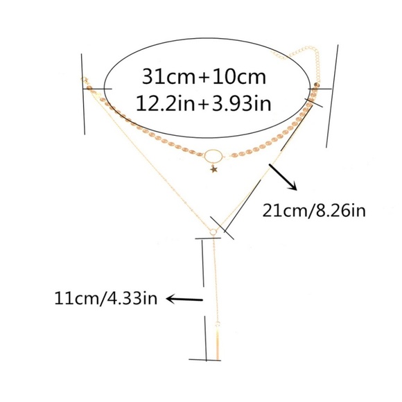 Star Choker & Long Tassel Necklace - Picture 6 of 6